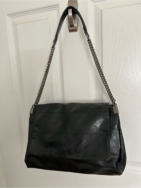 ZARA Black Shoulder Bag with Chain Strap